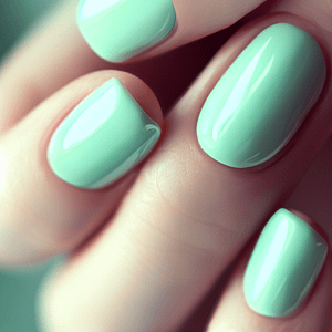 Mint Green nail color