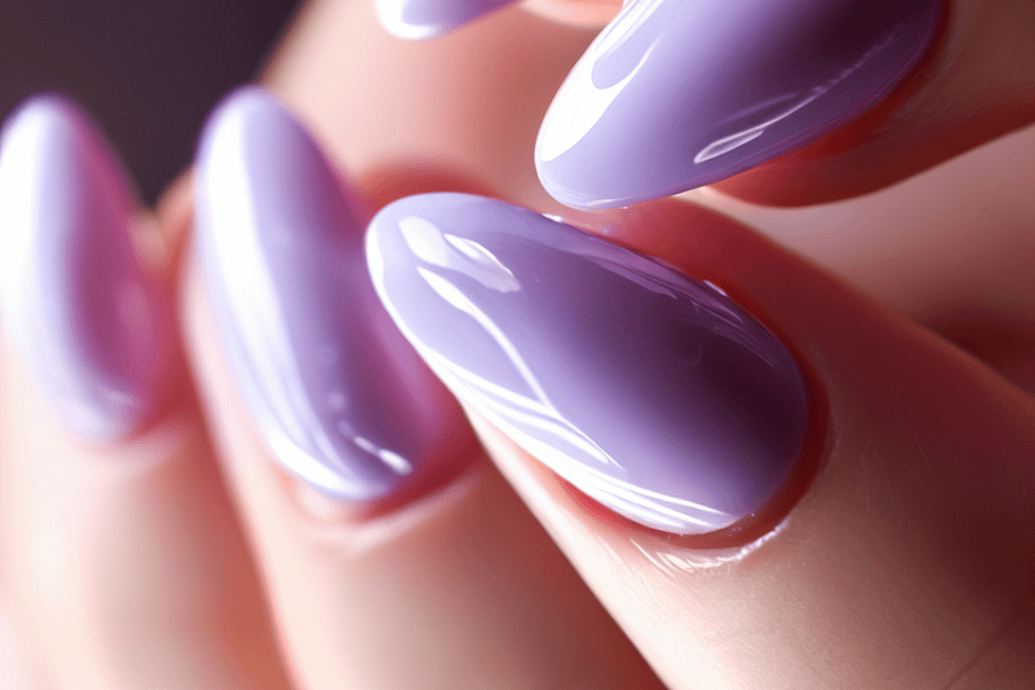 Light Purple Acrylic Nails